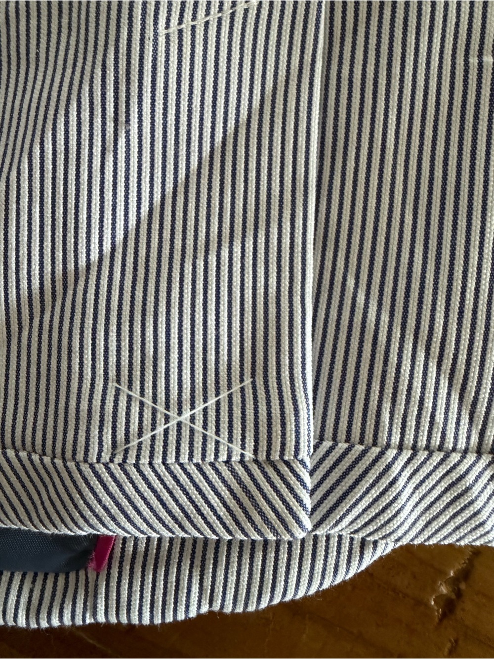 attention Light Blue Pinstripe Blazer Jacket - Picture 6 of 7